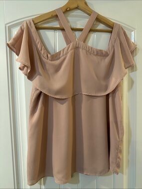 Blush Off-Shoulder Top